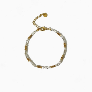 Bracelets À Perles Simples En Acier Inoxydable Imperméable Couleur Or Pour Femmes h5 