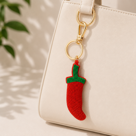 Porte-clés en résine représentant une plante mignonne aux couleurs variées, série Simple. 2