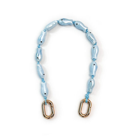 Porte-clés en céramique représentant des poissons, style océanique, couleur unie, mignons et simples