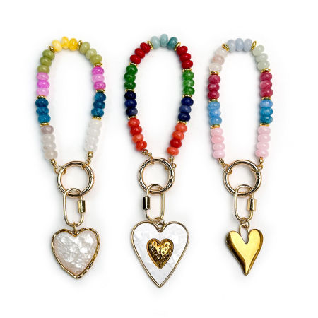Collection Romantique - Perles Cœur Quotidiennes en Résine Couleurs Assorties 2