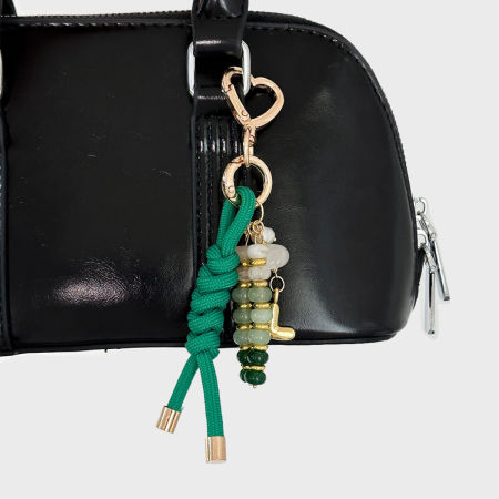Breloques de sac en alliage, style décontracté, avec lettres en forme de cœur, couleur unie torsadée et dégradé de couleurs.