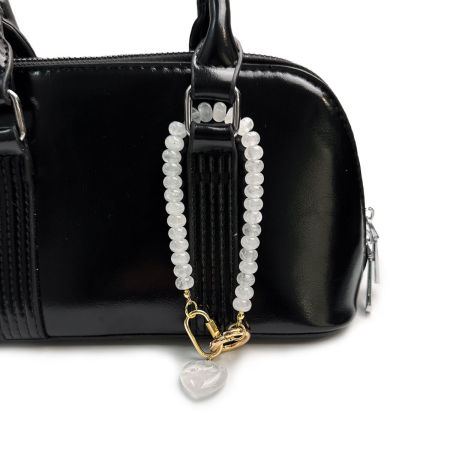 Collection Romantique - Perles Quotidiennes en Forme de Cœur, Couleur Unie - Breloques pour Sac en Plastique 2