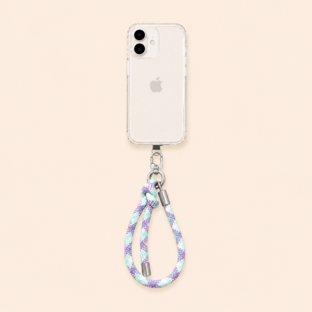 Chaîne de téléphone Simple Series Casual Plaid multicolore tissée en corde tressée 2