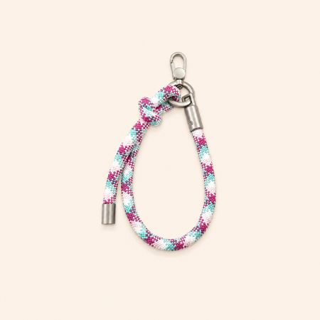 Chaîne de téléphone Simple Series Casual Plaid multicolore tissée en corde tressée