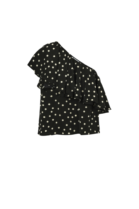 Haut asymétrique à pois 2