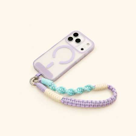 Chaîne de téléphone Simple Series Casual Twist en corde tressée multicolore 2