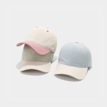 Casquette de baseball décontractée en coton de couleur mélangée, série simple