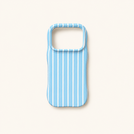 Coque de téléphone simple à rayures pour tous les jours, deux-en-un