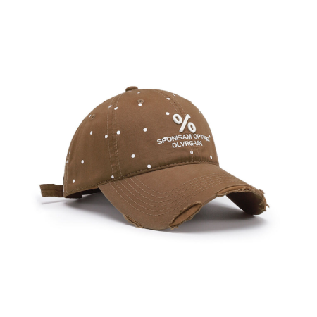 Casquette de baseball en coton à pois, couleur unie, style décontracté, série simple 2