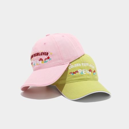 Casquette de baseball en coton végétal, couleur unie ou multicolore, série Simple Sweet Letter