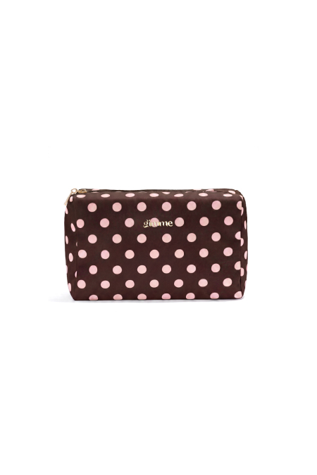 Trousses à maquillage à pois, simples, en polyester, accessoires du quotidien