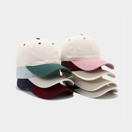 Casquette de baseball décontractée en coton de couleur mélangée, série simple 2