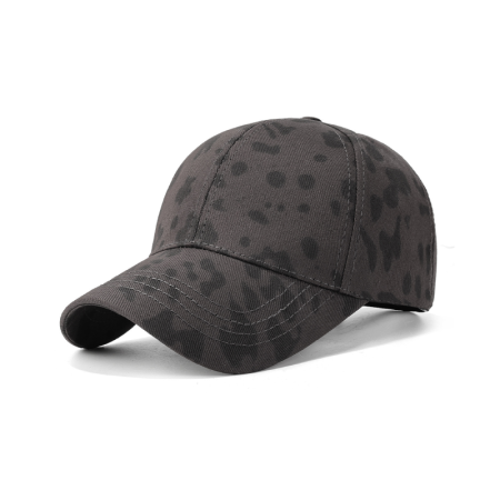 Casquette de baseball en coton à imprimé léopard rétro Simple Series, couleurs mélangées 2