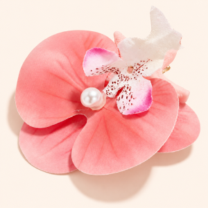 Pinces À Cheveux Acryliques En Forme D'Étoile De Mer, Motif Floral Romantique, Collection Vacances h5 Image4