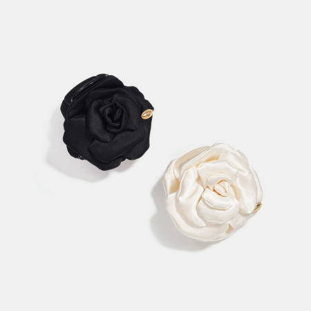 Pinces à cheveux acryliques roses unies, élégantes et simples, collection Simple Series 2