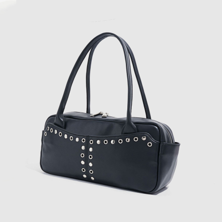Sacs à bandoulière femme en PU clouté style streetwear 2