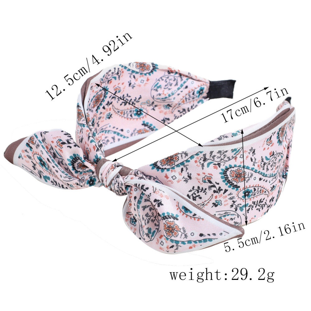 Bandeaux Pour Cheveux En Tissu À Motif Floral Cachemire Bohème, Collection Ethnique Image4
