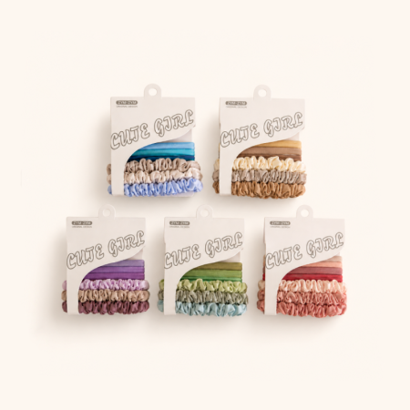 Chouchous en tissu dégradé uni et doux de la série Simple 2