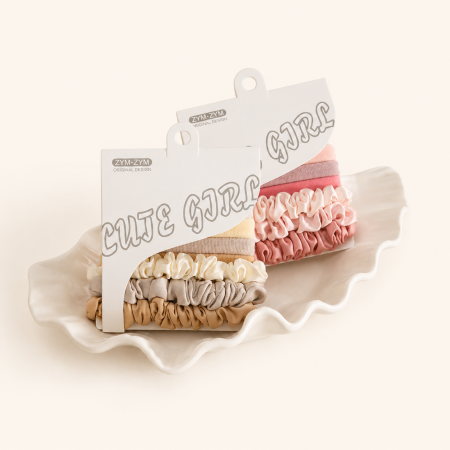 Chouchous en tissu dégradé uni et doux de la série Simple