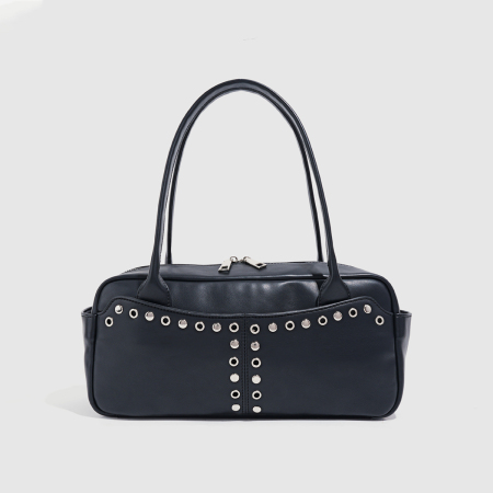 Sacs à bandoulière femme en PU clouté style streetwear