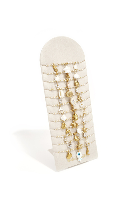 Ensemble de bracelets à motif de corde sur le thème de la plage