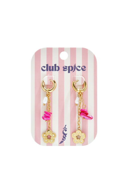 Boucles d'oreilles en perles d'acier inoxydable, style floral, collection romantique décontractée pour le quotidien, bijoux pour femmes 2