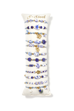 Bracelets En Céramique Plaqués Or 14 Carats, Collection Cœur, Vacances/Plage, Romantique, Bijoux Pour Femmes h5 