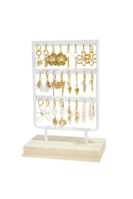 Boucles d'oreilles en acier inoxydable, collection Fleur Simple Daily Simple, bijoux pour femmes
