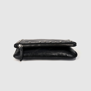 Sacoche Bandoulière Femme En Pu À Rivets, Style Streetwear, Couleur Unie h5 Image4