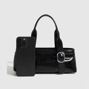 Sacs À Main Pour Femmes En Pu Uni, Style Décontracté, Avec Quincaillerie En Métal h5 Image4
