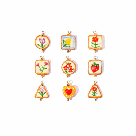 Pendentifs pour femmes, collection romantique, forme irrégulière, fruits, en acier inoxydable étanche, couleur or