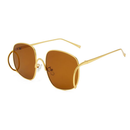 Lunettes de soleil élégantes de la série Simple, couleur unie 2