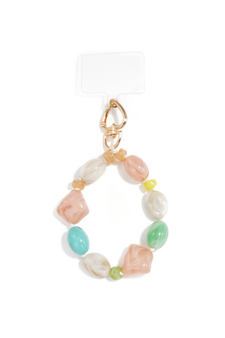 Chaîne de téléphone en perles acryliques pour accessoires du quotidien