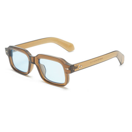 Lunettes de soleil rétro Simple Series, couleur unie, imprimé léopard, couleurs mélangées 2