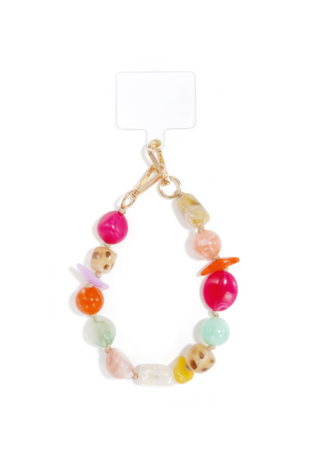 Chaîne de téléphone en perles acryliques pour accessoires du quotidien