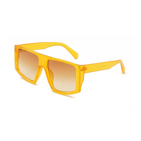 Lunettes de soleil rétro Simple Series à imprimé léopard uni