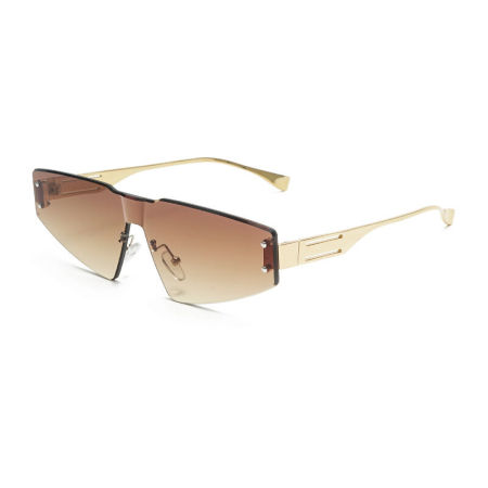 Lunettes de soleil élégantes de la série Simple, couleur unie dégradée 2
