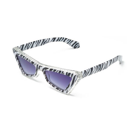 Lunettes de soleil Simple Series rétro à imprimé léopard multicolore dégradé animalier