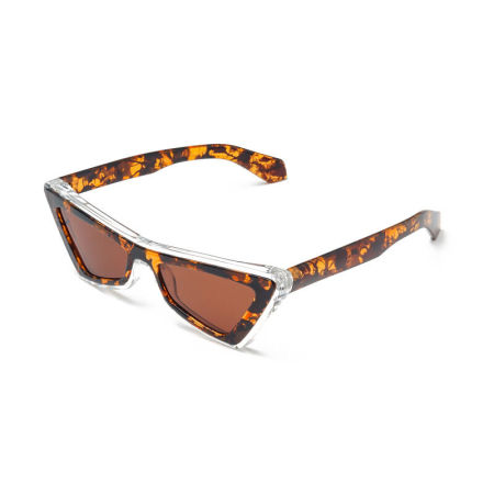 Lunettes de soleil Simple Series rétro à imprimé léopard multicolore dégradé animalier 2