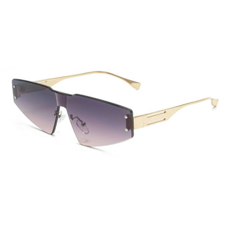 Lunettes de soleil élégantes de la série Simple, couleur unie dégradée