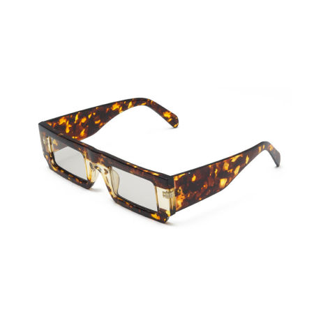 Lunettes de soleil Simple Series Punk, couleur unie, imprimé léopard, dégradé de couleurs.