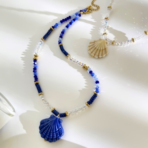 Colliers De Perles Pour Femmes En Céramique De Coquillage De Style Océanique h5 Image3