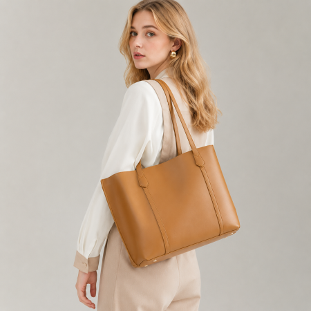 1 sac fourre-tout portable en PU pour femmes 2