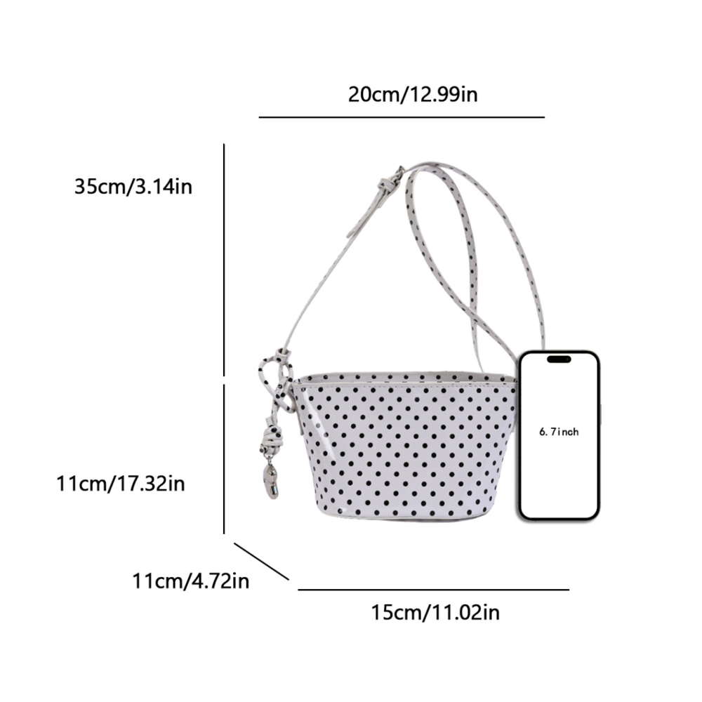 Sacs Bandoulière Femme En Pu À Pois Style Décontracté h5Image2