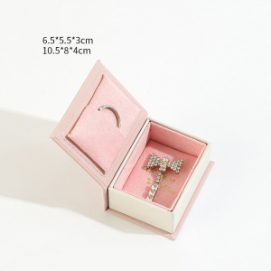Boîtes À Bijoux Rectangulaires Élégantes En Velours De La Série Classique h5