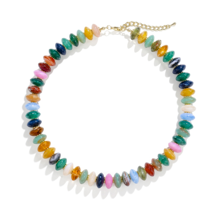 Colliers de perles en résine pour femmes, collection Simple Series