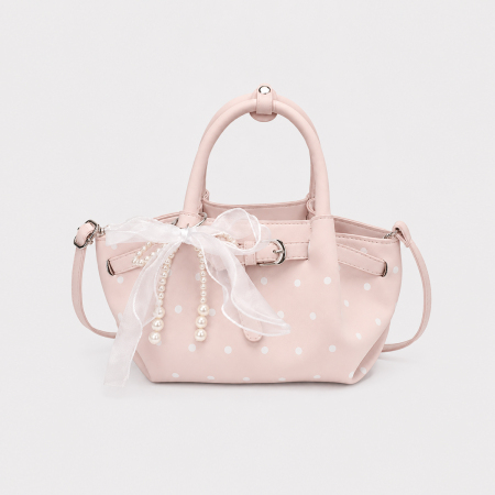Sacs à main pour femmes en PU à pois style années 2000