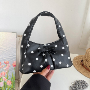 Sacs À Main Pour Femmes En Pu À Pois Et Nœud Style Années 2000 h5 Image4
