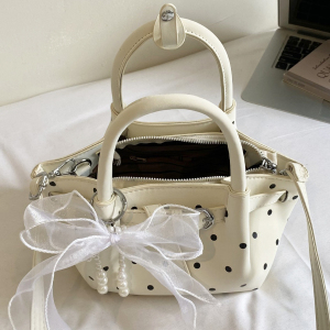 Sacs À Main Pour Femmes En Pu À Pois Style Années 2000 h5 Image3