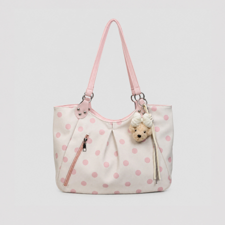 Sac cabas femme en tissu à pois cloutés style décontracté